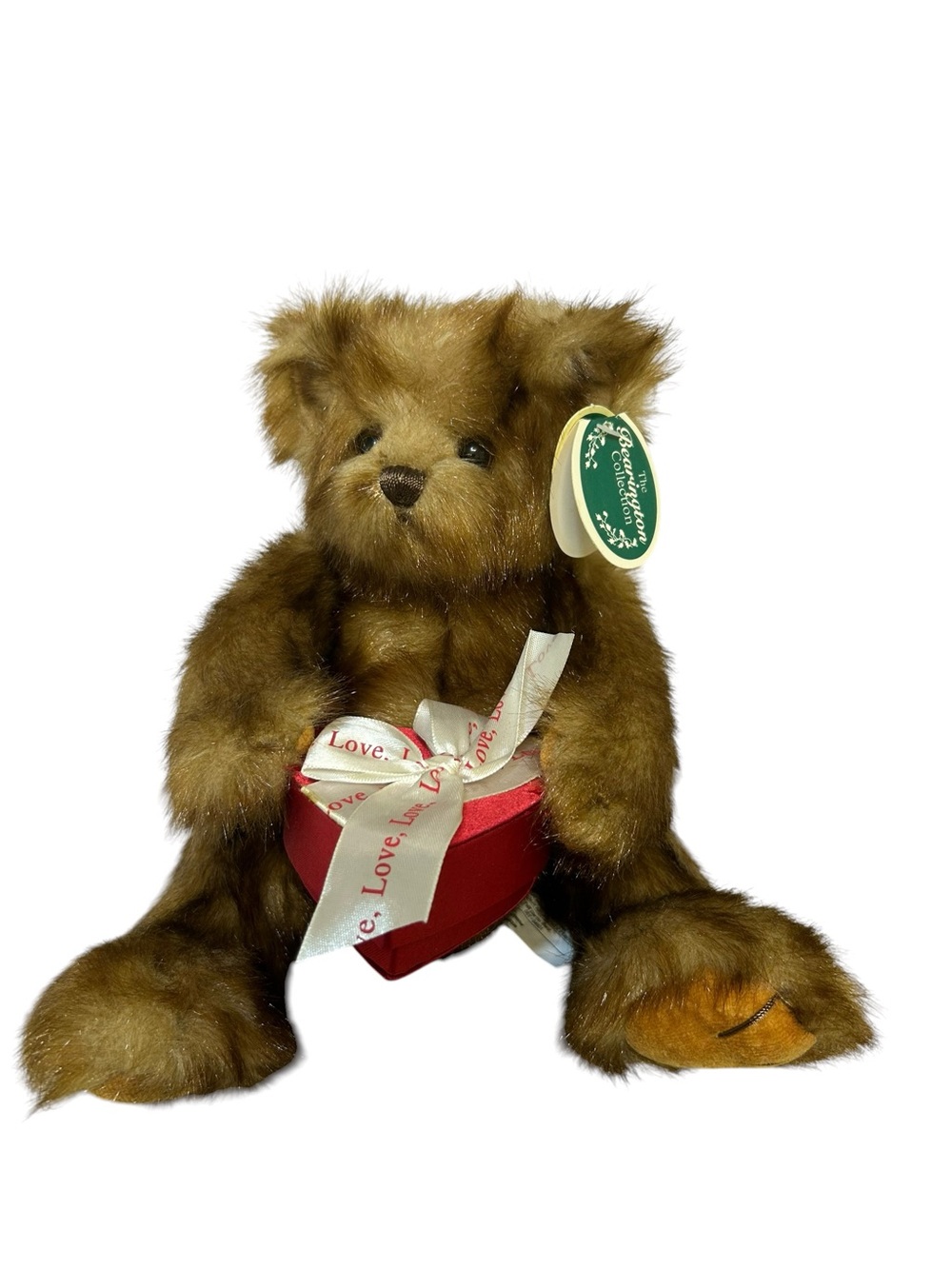 Bearington Collection Willie Findlove Teddy Bear Furry Plush Stuffie